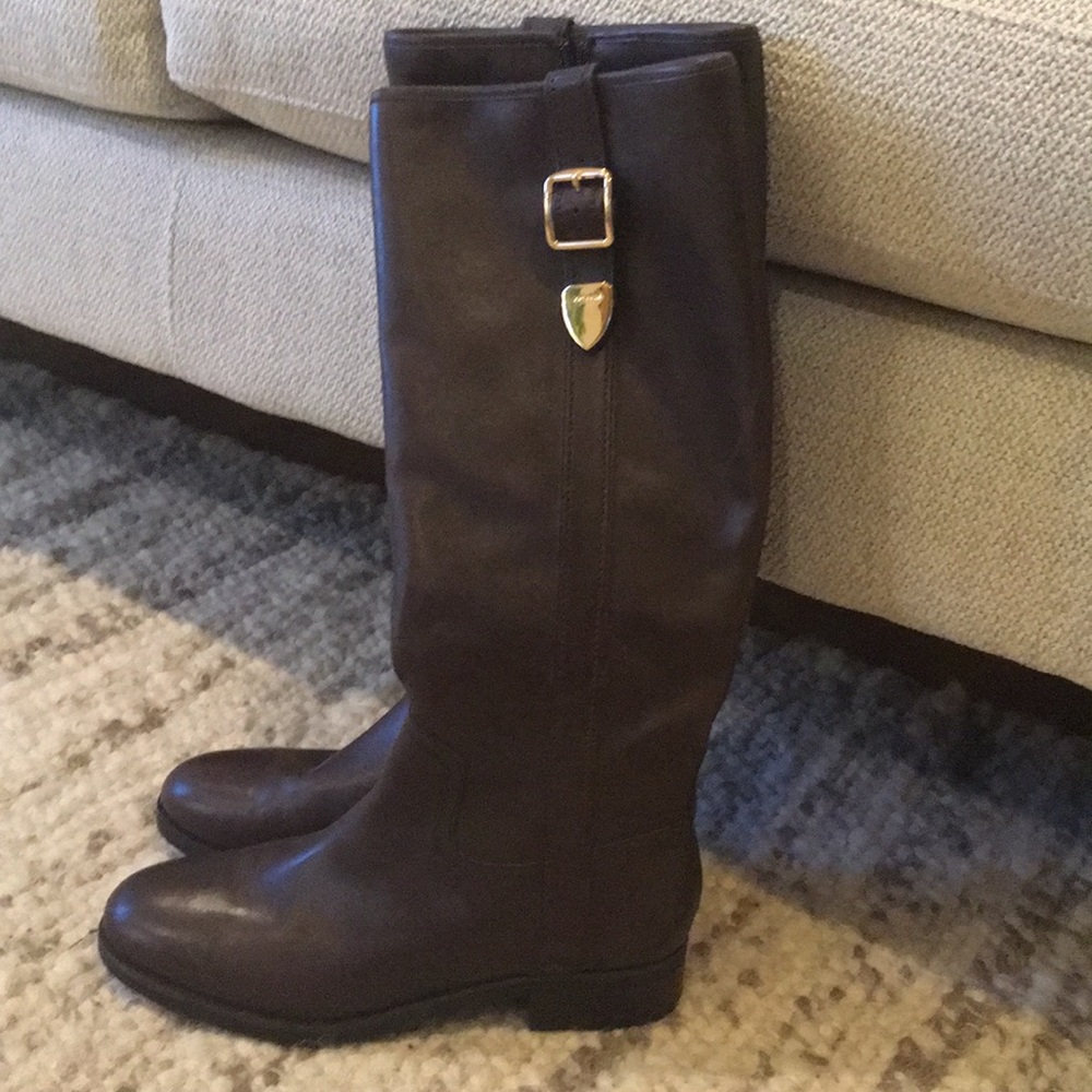 Women’s leather Coach boots, size 9